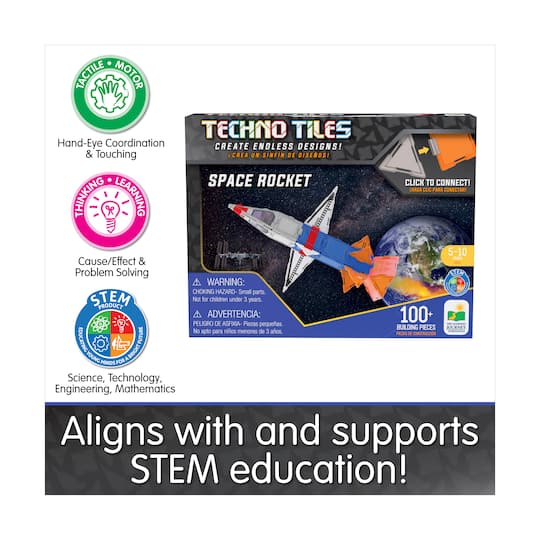 Techno Tiles - Space Rocket: 100+ Pcs